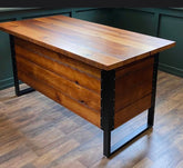 Reclaimed wood desk
