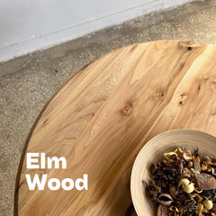 Solid Wood Round Dining Table, Scandinavian Elm or Walnut Table, Pedestal Base Dining Table, Modern Wooden Kitchen Table