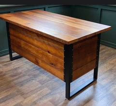 Reclaimed wood desk