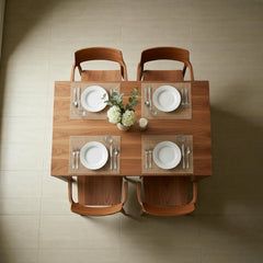 Custom Walnut Dining Table: Handcrafted Solid Wood Kitchen Furniture